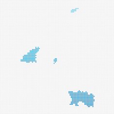 Channel Islands Map Blue Dot Pattern