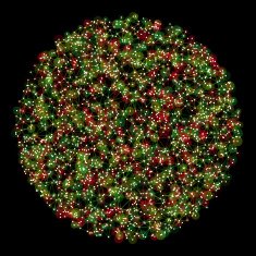 Apple Tree Circle Abstract Network Pattern