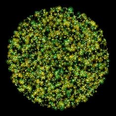 Autumn Circle Abstract Network Pattern