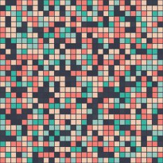 Pink-Green-Black Mosaic Seamless