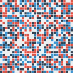 Blue-Red-White Mosaic Seamless