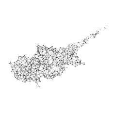 Cyprus Map Network Black And White