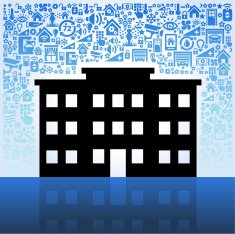 Building on Home Automation and Security Vector Background N3