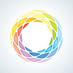 Abstract Design Element Twisted stones