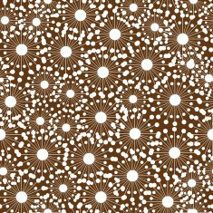 white dandelions flowers seamless pattern N2