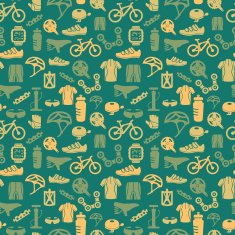 Bike seamless pattern