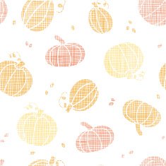 vector Thanksgiving pumpkins textile seamless pattern background