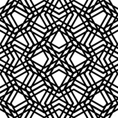 Creative continuous black and white mess pattern maze motif