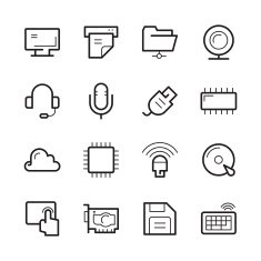 computer and website icons