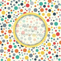 Polka dot seamless pattern with place for text N3