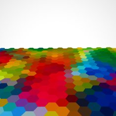 color hexagon pattern background