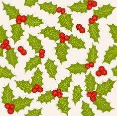holly seamless pattern N4