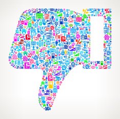 Thumbs Down on Home Automation and Security Vector Background