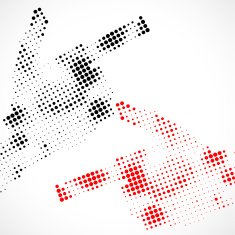 abstract colorful polka dot pattern background for design N4