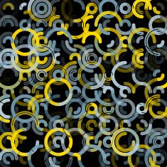 Gold Mine Geometric Circle Background Pattern