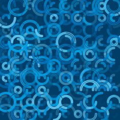 Deep Sea Geometric Circle Background Pattern