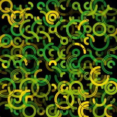 Autumn Geometric Circle Background Pattern