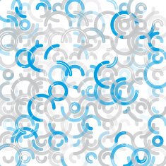 Blue Tec Geometric Circle Background Pattern