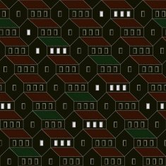 house pattern at night