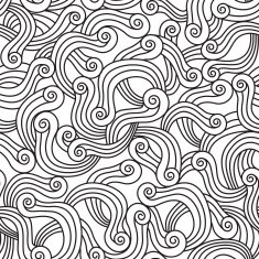 Moving spirals seamless pattern