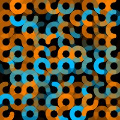 Cave Geometric Circle Pattern Square