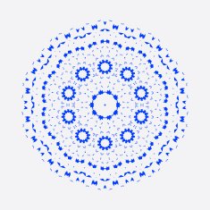 abstract blue floral icon background