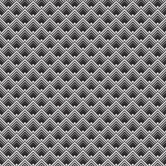 Abstract Seamless Black and White Art Deco Pattern N4