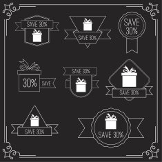 Gift stickers with discount offer
