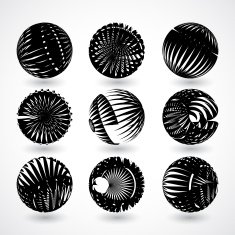 abstract 3D style ball shape