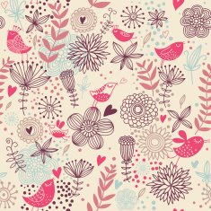 Birds in flowers N2