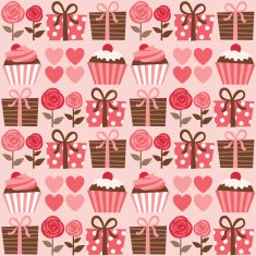 Happy valentine seamless pattern