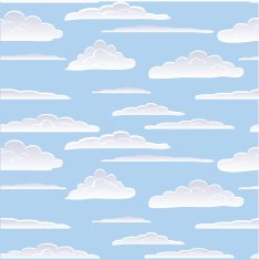 Cloud seamless pattern