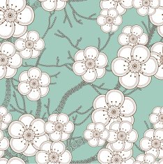 Seamless sakura pattern