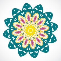 abstract color floral pattern background N27