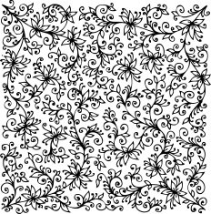 Floral texture Eau-forte CCCIV