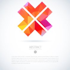 Vector geometric colorful background N8