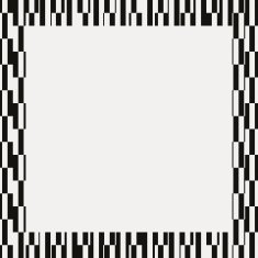 Paper with black and white frame geometric pattern N3
