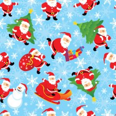 vector santa seamless