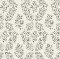 seamless rose pattern- grey
