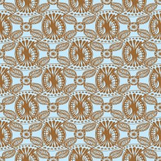 Seemless customizable ornate wallpaper vector pattern N2
