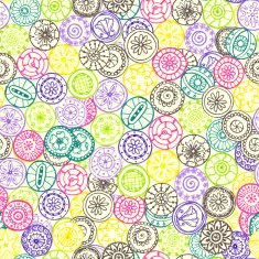 colored circle seamless pattern N6