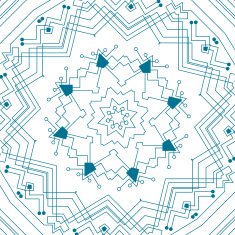abstract blue technology pattern background N4