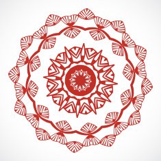 abstract red floral pattern background N2