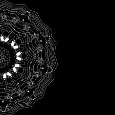 abstract black technology pattern background N2