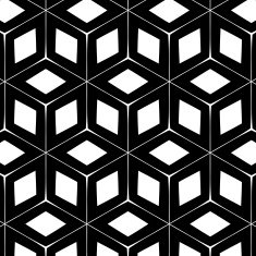 abstract black and white geometry pattern background N15