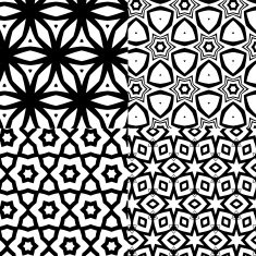 set of abstract black and white stripe pattern background N2