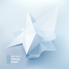 Low polygon geometry shape Vector illustration