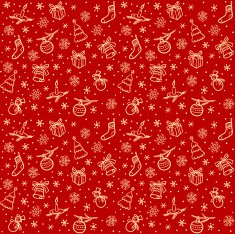 Christmas seamless red vector background