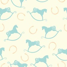 Rocking Horse Seamless Pattern
