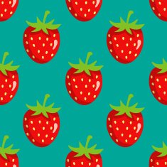 Seamless pattern with strawberries N2